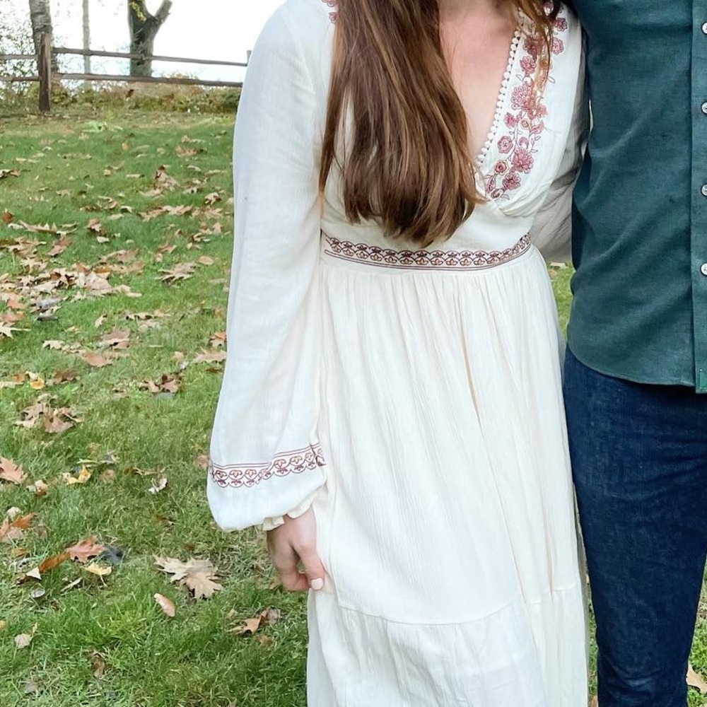 Cream maxi dress